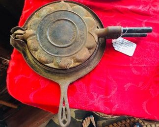 Alfred Anderson &  co heart shaped waffle iron Minneapolis spelled wrong 