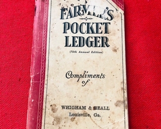 Louisville Ga 1941/42 Farmers pocket ledger
