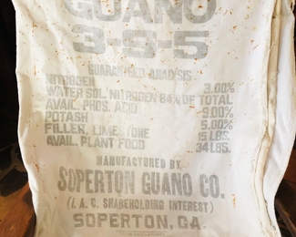 Soperton Ga hi yield guano co. Uncut bags