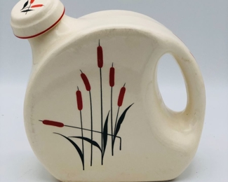 Vintage Universal pottery cattail jug