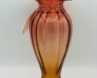 Fenton amberina vase