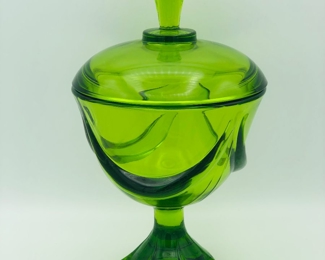 Viking glass swag  compote