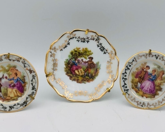 Limoges couples plates miniature 