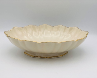 Lenox oval scalloped bowl