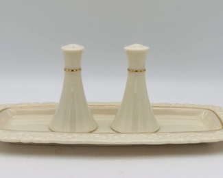 Lenox salt pepper and dish