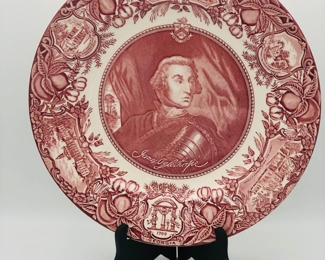 Oglethorpe crimson Ga plate 