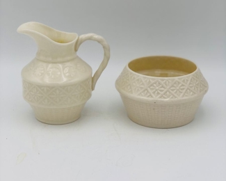 Belleeck Irish sugar/creamer set