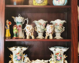 Occupied Japan, VA Portugal hand painted vases, etc….
