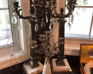 Rocco style candelabras