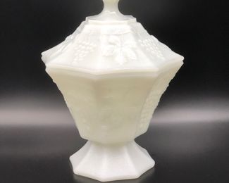 Anchor hocking covered octagonal candy dish