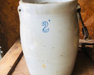 2 gallon stoneware crock 