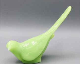 Fenton uranium custard glass bird of happiness 