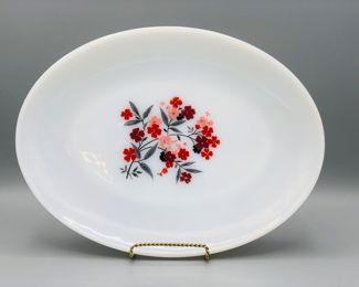 Fire king primrose platter 