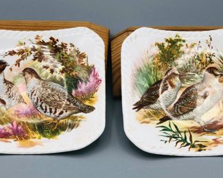 Royal Adderly hand painted plates