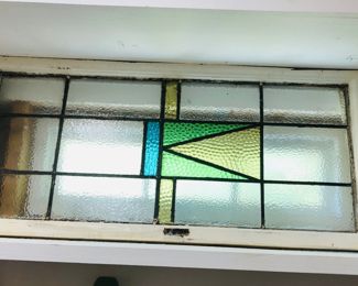 Vintage stain glass window 