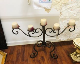  Distressed Bronze  color Candelabra
