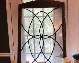 Leaded glass window