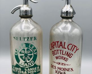 Vintage seltzer bottles 