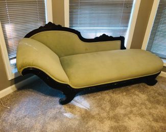 Rococo revival chaise lounge