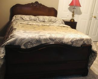 1950’s mahogany full size bed 