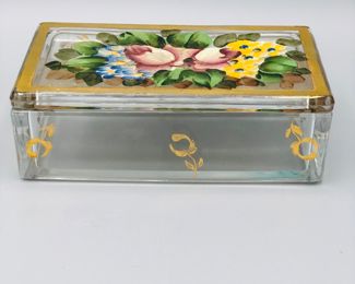 Hand painted trinket box