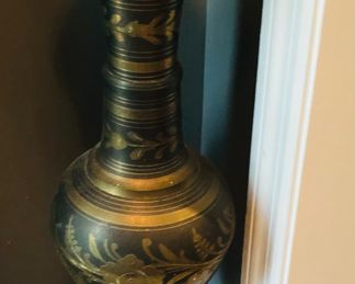 Large brass urn/vase