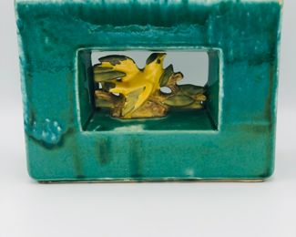 McCoy arcaturr bird box vase 1951