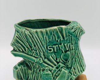 McCoy sweetheart tree stump planter