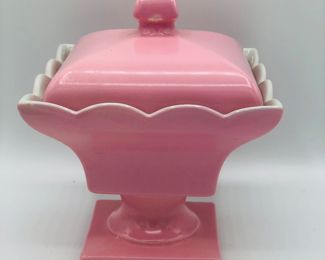 Hill retro pink lidded candy dish
There is also a blue one