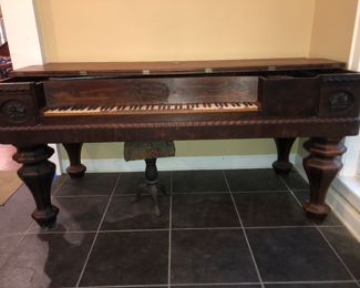 Antique empire revival style piano.  There is a story behind this one that will be on the Kano for you to read.  