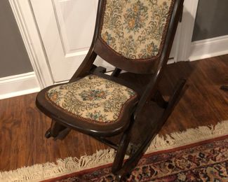 Vintage childs folding rocker