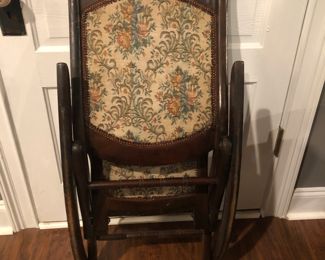 Vintage childs folding rocker