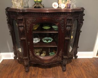 Highly carved Victorian curio