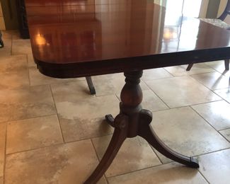 1940’s Duncan Phyfe twin pedestal table(there are 2). 