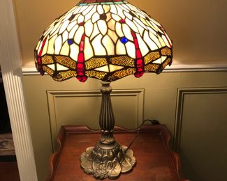 Salisbury Tiffany style dragonfly table lamp