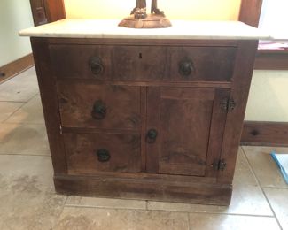 Marble top wash stand 