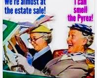 And the Fenton, McCoy , Hull, Roseville, USA, antiques, Ruby glass, amber glass, depression glass, retro barware, art, emerald glass, Shawnee, occupied Japan, China, crystal, pottery, stained glass, barber bottles and more and IT ALL SMELLS SOOO GOOOOOOD!!!!!!!!