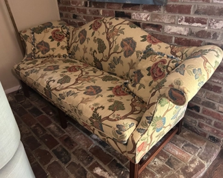 #2 Beautiful Upholstered camel back sofa 79" L  $100