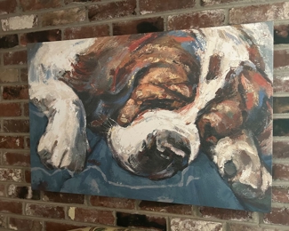 #3 Artwork Dog 36x24  SOLD