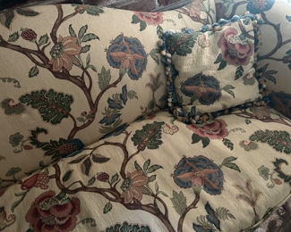 #2 Beautiful Upholstered camel back sofa 79" L  $100