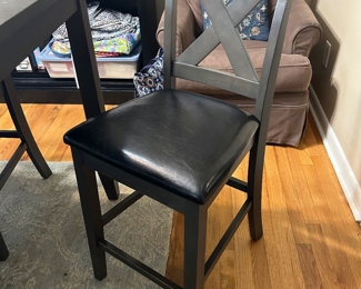 #13 High Top Table w/6 chairs  60x36x36  (as is top) $175