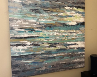 #27 Large blue tones artwork 47x47  $50