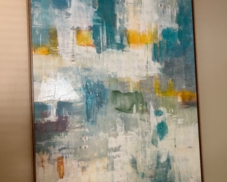 #33 Framed artwork 31x41. $45