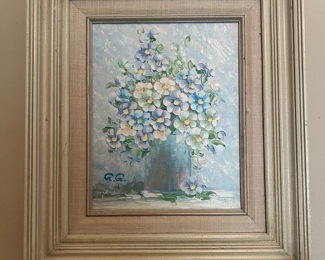 #38 Framed original oil painting 14x15  $20