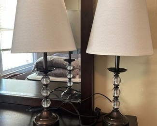 #39 Pair of lamps 19"H $20