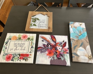 #59 Group of art set of 4  $15