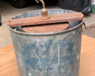 Ice Cream Maker Antique  Note Label