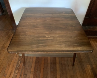 Pine dropleaf table opened