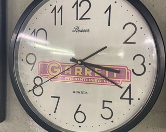 garrett advertising clock 