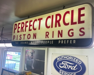 light up automotive advertising sign